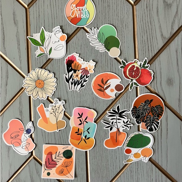 Colorful Botanical Sticker Set - Picture 1 of 1